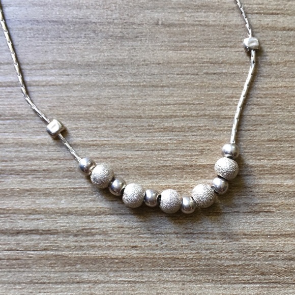 .925 Sterling Silver Stardust Beaded Bracelet - Picture 4 of 8